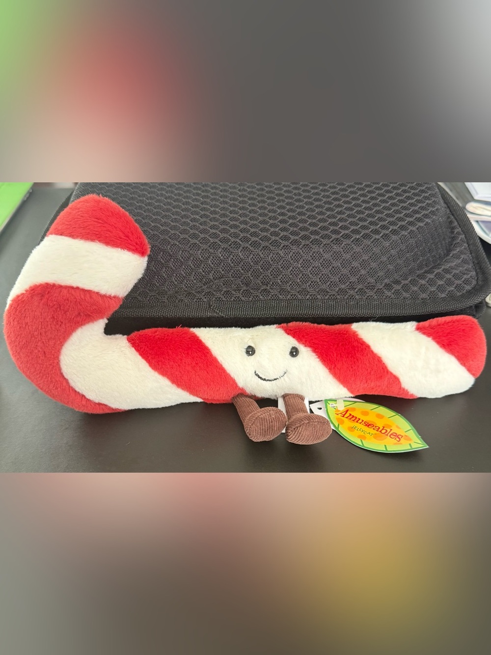Plush Red & White Candy Cane